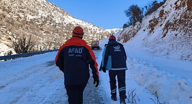 Nemrut Dağı eteklerinde hasta kurtarma operasyonu