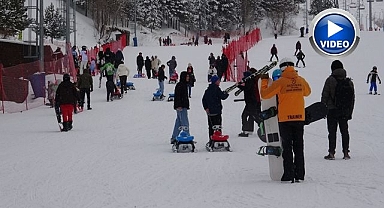 Palandöken'de sömestir tatili yoğunluğu