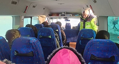 Polisten okul servislerine denetim