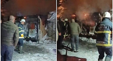 Soğuktan korunmak isterken alevlere teslim oldu!