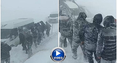 Taziye giderken mahsur kaldılar!