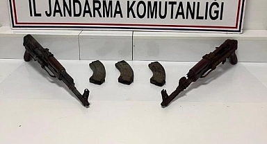 Uzun namlulu silah ele geçirildi