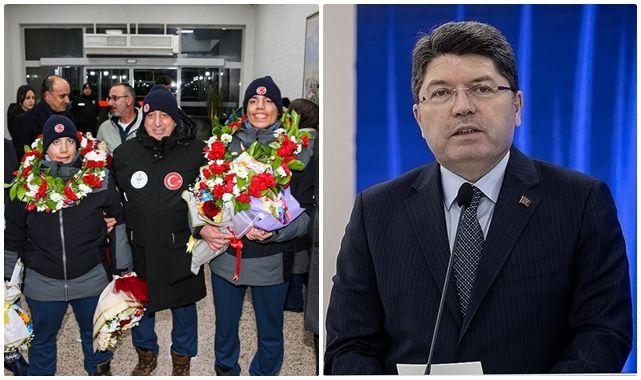 Bakan Tunç’tan özel milli kayakçı ikizlere tebrik