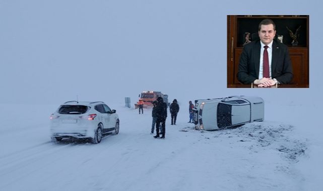 Bakanı uğurlamaya giderken kaza yaptılar
