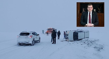 Bakanı uğurlamaya giderken kaza yaptılar