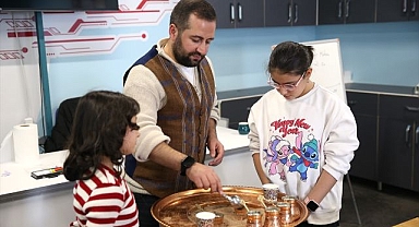 Bilim Erzurum'da çocuklar teknolojinin yanında kahve kültürünü öğrendi