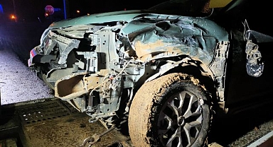 Çarpışmanın etkisiyle paramparça oldu