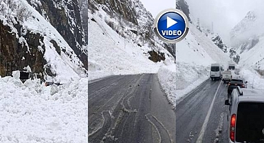 Çığın geliş anı saniye saniye kaydedildi