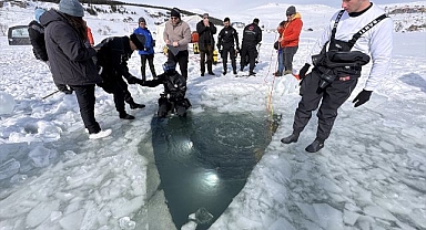 Çıldır Gölü'nde ekstrem dolu anlar!