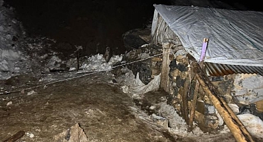 Dev kayalar köye düştü! 30 hayvan telef oldu