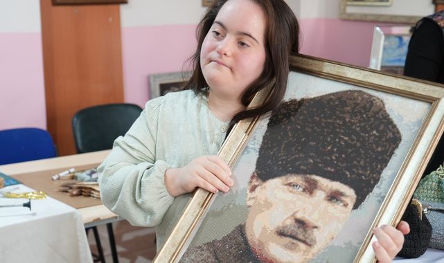 Down sendromlu Rabia'nın başarısı