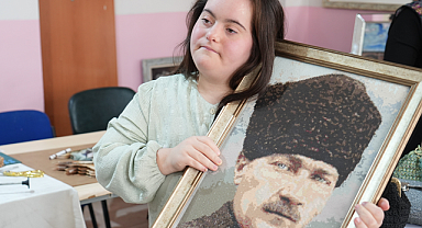 Down sendromlu Rabia'nın başarısı