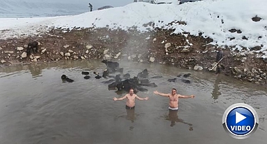 Eksi 25 derecede kaplıca keyfi