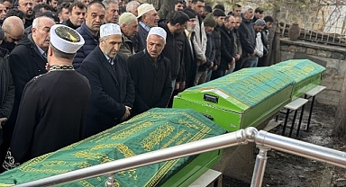 Erzurum'daki kazada hayatını kaybedenler defnedildi