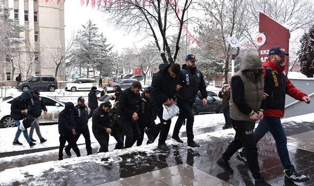 Erzurum merkezli dolandırıcılık operasyonu: 56 gözaltı