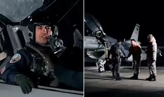 F-16 düştü, şehit pilottan geriye bu görüntü kaldı