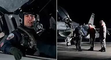 F-16 düştü, şehit pilottan geriye bu görüntü kaldı