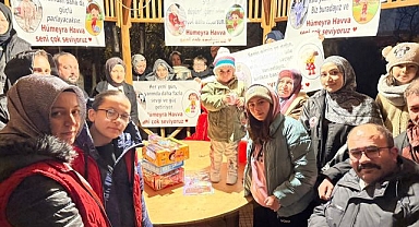 Gönüllü gençlerden Hümeyra’ya moral dolu sürpriz