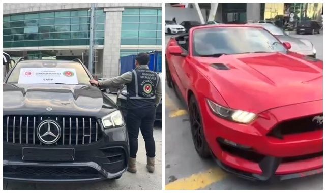 Gümrükten geçirilirken 65 lüks araca el konuldu!