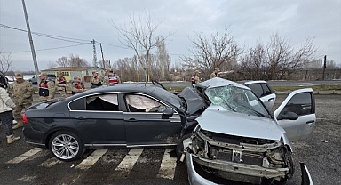 Hurdaya dönen araçtan sağ çıkamadı!