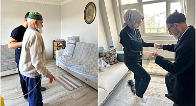 İlçede bir ilk: Evde fizik tedavi uygulaması