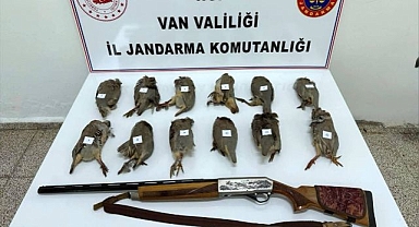 Kaçak avlanan kişiye yüklü miktarda ceza kesildi