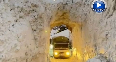 Kar esareti tünellerle aşılıyor