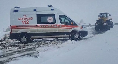 Kar hayat kurtaranları durdurdu!