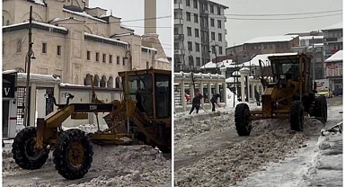 Kar temizleme çalışmaları aralıksız sürdürülüyor