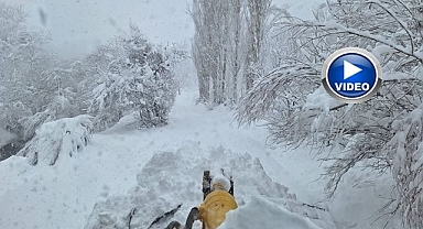 Karla kaplı yollar ulaşıma açıldı