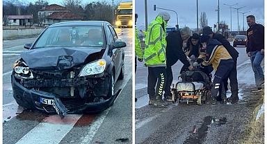 Kavşakta birbirlerine girdiler