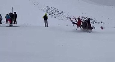 Kayak merkezinde kaza: 6 yaralı