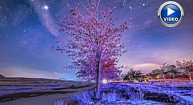 Kış geceleri yıldızlarla buluştu