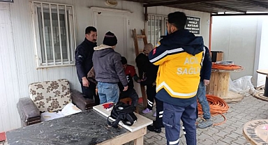 Matkap faciası: İşçinin eli delindi