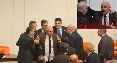 Meclis'te yumruklar havada uçuştu