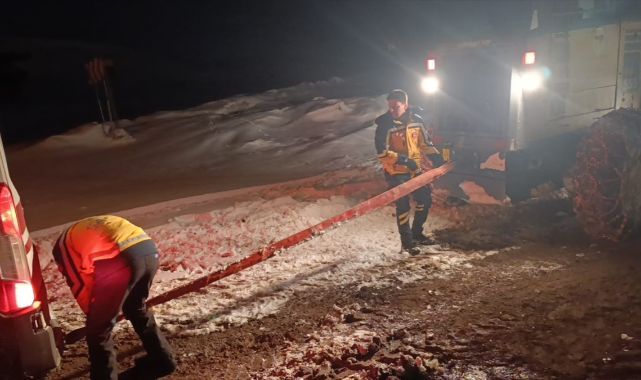 Merdivenden düşen kadın için seferber oldular