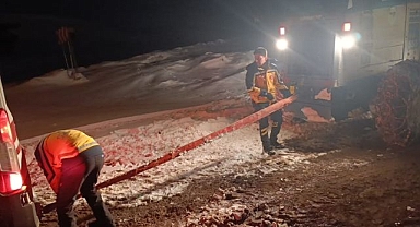 Merdivenden düşen kadın için seferber oldular