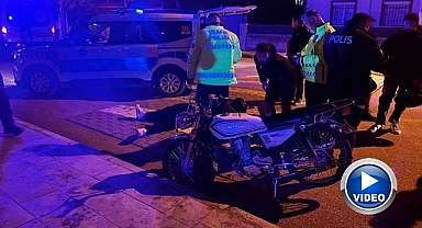 Motosikletten düşüp metrelerce savruldu!