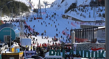 Palandöken'de güneşli hava çoşkusu 