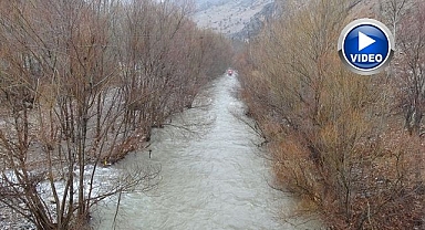 Sağanak ve kar yağışı dereleri taşırdı