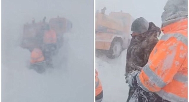 Sahara Geçidi'nde çığ! Kurtarma ekipleri de mahsur kaldı   