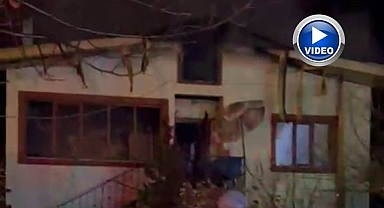 Uzundere'de ev yangını