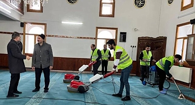 Yakutiye'de camiler Ramazan'a hazırlanıyor