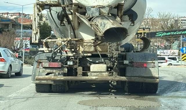 Yola beton döken sürücüye milyonluk ceza 