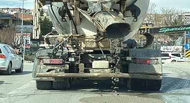 Yola beton döken sürücüye milyonluk ceza 
