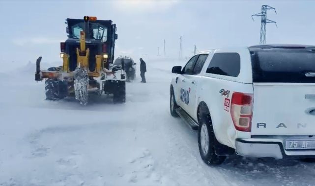 Yolda kalanların imdadına AFAD yetişti
