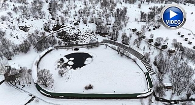 Yüzen Adalar karla kaplandı