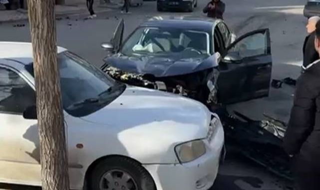 3 araç birbirine girdi! Ortalık savaş alanına döndü