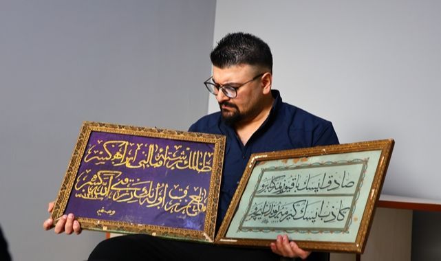 126 yıllık hat levhası hayran bıraktı