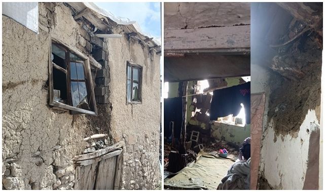 4 kişilik aile perişan oldu! Eşyaları enkazın altında kaldı